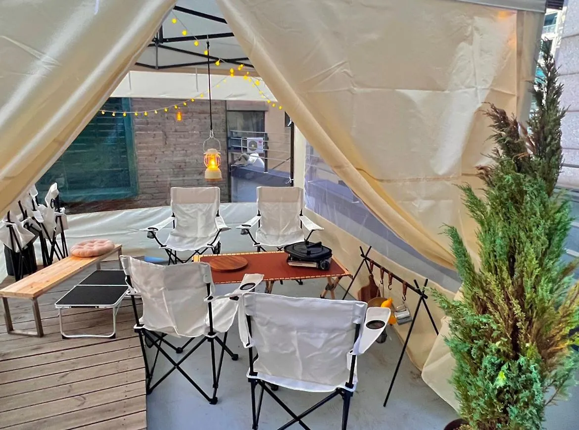 Korean Traditional Terrace House Paradise Shopping Center Szöul Apartman